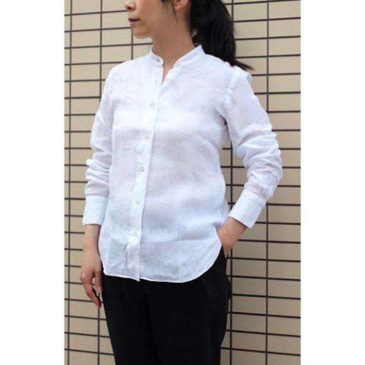 楽天市場】Finamore フィナモレ レディス ドット織柄バンドカラー 