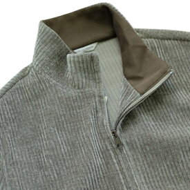 【セール20】giabs ARCHIVIO ジャブス アルキヴィオ プッチーノ メンズ KNIT JERSEY トラックジャケット PUCCINO A5765【イタリア製】【送料無料】【秋冬】コーデュロイ ジャージー セージ グリーン ブルゾン ジップアップ ダブルジップ スリムフィット