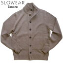 【セール20】ZANONE ザノーネ CHIOTO キョート ミドルゲージウール スタンドカラーニットブルゾン 810130【国内正規品】【秋冬】【送料無料】グレージュ ブラウン系 メランジカラー スリムフィット ニットアウター カーディガン