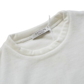 ANTICIPO アンティチポ メンズ パイルジャージー Tシャツ NEBBIOLO VNP8048【送料無料】【イタリア製】ホワイト ライトグレー