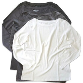 MAJESTIC FILATURES マジェスティック フィラチュール レディス コットンボートネック 長袖 Tシャツ 【送料無料】ギフト プレゼント 綿素材 ロングスリーブ