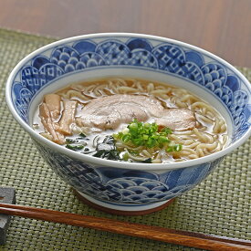 祥瑞（しょうずい） UK 麺鉢 軽量 直径19.3cm×高さ8.5cm 1100cc ラーメン丼 そば うどん どんぶり 美濃焼 日本製 藍凛堂 中華 うすかる