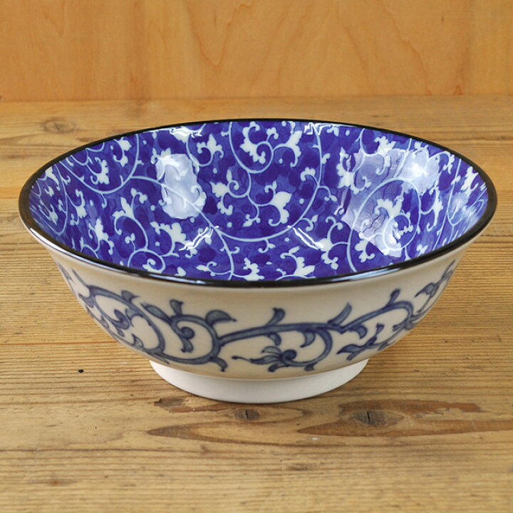 楽天市場】[SALE] 6.8 ラーメン丼 江戸唐草 直径20.5cm×高さ8cm 1250cc 