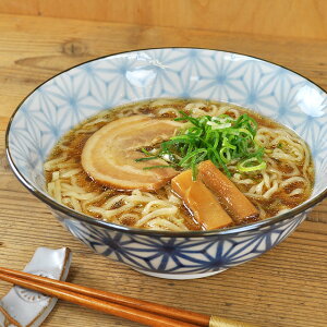6.8 ラーメン丼 アサノ葉 直径20.5cm×高さ8cm 1250cc 大きい 大きめ どんぶり 美濃焼 日本製 ラーメン鉢 らーめん うどん おしゃれ 和風 和柄 麺鉢 文様 中華 和食器