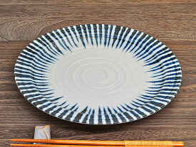 呉須十草 8.0皿 直径25.6cm×高さ3cm 丸皿 中皿 和食器