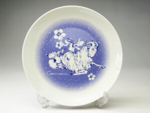 【訳あり】 星座 プレート 山羊座 (やぎ座 カプリコーン 12/22〜1/19生まれ) 直径16.3cm×高さ2.2cm 丸皿 ケーキ皿 【アウトレット 在庫処分】