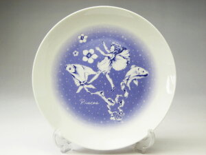 【訳あり】 星座 プレート 魚座 (うお座 ピスケス 2/19〜3/20生まれ) 直径16.3cm×高さ2.2cm 丸皿 ケーキ皿 【アウトレット 在庫処分】