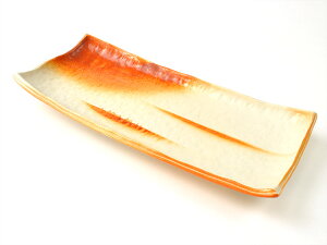暁(あかつき) サンマ皿 28.8cm×13cm×高さ2.8cm さんま皿 長角皿 長皿 和食器