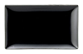黒い食器 パティオ マットブラック 31.5cm 角プラター 大皿 スクエアプレート 長角皿 アジアン [メーカー在庫限り]