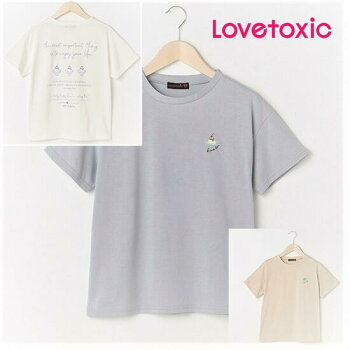 Lovetoxic(ラブトキシック)バックガーリーモチーフ半袖Tシャツ140cm150cm160cmキッズジュニア