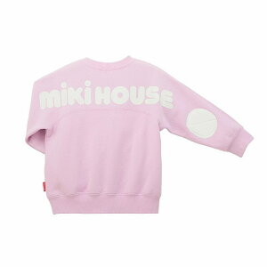 ★★【送料無料】【10%OFF SALE】ミキハウスmikihouse 【WEB限定】ロゴプリント 裏トレーナー80cm90cm100cm110cm120cm130cm ベビー服 キッズ 子供服 こども 男の子 女の子 トップス 長袖 スウェット