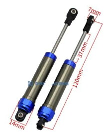 TAMIYA タミヤ CR-01用 アルミダンパーセット PMM 製品120mm、98mm