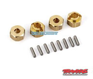 Traxxas トラクサス 1/18 TRX-4M　真鍮ホイールハブ、7mm 六角 厚さ4mm 9750X