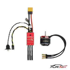 Furitek �t���e�b�N PYTHON X �u���V���X/�u���V�Ή�ESC + KOMODO TEN���[�^�[ �Z�b�g 1/10 �N���[���[�p FUR-2351