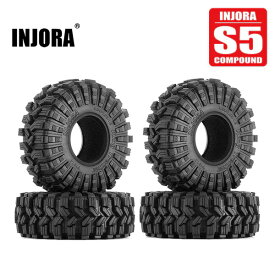 1/10 ロッククローラー RC 4本 タイヤ 1.9インチ 118mm 42mm INJORA 1914