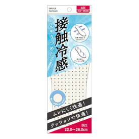 【靴　冷感インソール】　ひんやり冷たい！　接触冷感インソール　中敷き　22.0～26.0cm（女性用）　左右1組　【1000円ポッキリ】