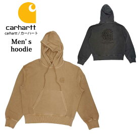 【37%OFF】 CARHARTT メンズパーカー カーハート メンズ トレーナー チャコールグレー キャメル ブラウン トップス ブランド フードパーカー ロゴ carhartt ゆったり 綿 コットン バックプリント シンプル メンズライク