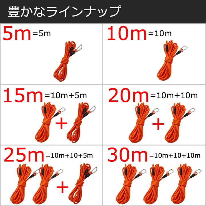 Yuiui ロングリード 丸ロープ 中型犬と大型犬に適し 伸縮性 軽量 ケーブル 絡みにくい