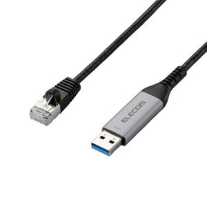 �G���R�� USB-A LAN�ϊ��P�[�u��(1Gbps) LD-AL1G10BK �u���b�N