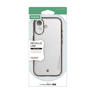 �G���R�� iPhone 17�Ή� �\�t�g�P�[�X ���^���X�e�b�J�[�t PM-A25AUCTMLBPN �u���b�N�s���N