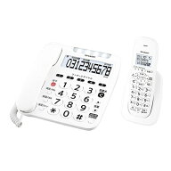 SHARP（シャープ） デジタルコードレス電話機（子機1台） JD-V39CL ホワイト系