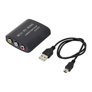 Ainex�i�A�C�l�b�N�X�j RCA-HDMI�ϊ��� �c����&�𑜓x�؂�ւ��Ή� MCV-RCAHD02 �u���b�N