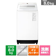 (長期無料保証/配送設置無料)Panasonic（パナソニック） 全自動洗濯機 NA-FA8K6-W ホワイト　洗濯容量：8…