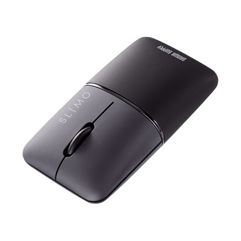 サンワサプライ 静音BluetoothブルーLEDマウス SLIMO（充電式） MA-BBS310BK ブラック