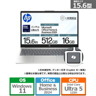 日本HP 15.6型ノートパソコン　HP 15-fd1000 シリーズ C3TT1PA-AAAA ナチュラルシルバー