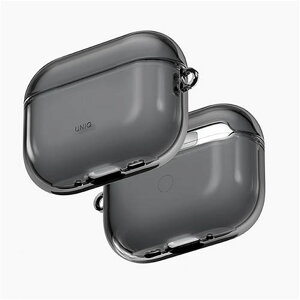 UNIQij[Nj AirPods Pro 3pP[X@Glase Protective Clear Case UNIQ-AIRPODSPRO3-GLSGSMK GLOSSY SMOKE