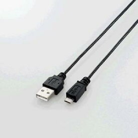 エレコム microUSBケーブルスリム／0．5m MPA-AMBXLP05BK ブラック