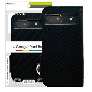 �g���j�e�B Google Pixel 8a [FlipNote] �ϏՌ��t���b�v�m�[�g�P�[�X TR-PX248A-FN-CBBK �J�[�{���u���b�N