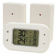 EMPEX（エンペックス） ツインワイヤレス温度計 TD-8401 ホワイト