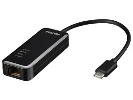 バッファロー（Buffalo） LANアダプター　USB Type-C対応モデル　LUA5-U3-CGTEシリーズ LUA5-U3-CGTE-BK ブラック