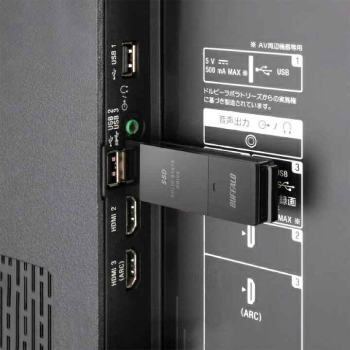 楽天市場】バッファロー（Buffalo） スティックSSD SSD-PUT1.0U3-BKA 