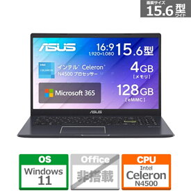 ASUS（エイスース） 15.6型ノートパソコン　Vivobook Go 15 E510KA E510KA-N441BWS スターブラック