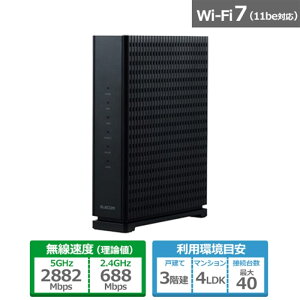 GR Wi-Fi 7 2882+688Mbps Wi-Fi 2.5G[^[ WRC-BE36QS-B ubN