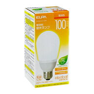 ELPA 電球型蛍光灯　E26　100W　1個入り EFA25EL/21-A102H 電球色