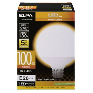 ELPA LEDd@{[` LDG13L-G-G2106 dF@100W`/E26