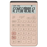 カシオ計算機 デザイン電卓　Comfy（コンフィ） JT-200T-PK-N グレイッシュピンク