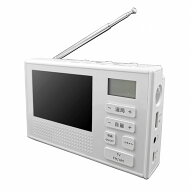 WINTECH 3.5インチ液晶ポータブルワンセグテレビラジオ（手回し充電対応） TVR-L351R ホワイト
