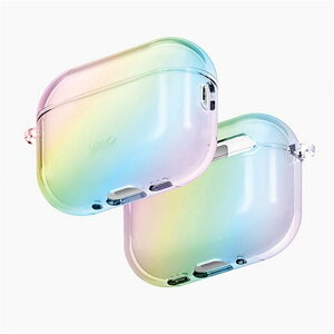 UNIQ�i���j�[�N�j AirPods Pro 3�p�P�[�X�@Iridescia Holographic Case UNIQ-AIRPODSPRO3-IRDHQTZ HOLO QUARTZ