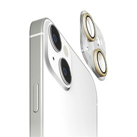 PGA iPhone 15 / 15 Plus デュアルカメラ用 カメラフルプロテクター PG-23ACLG13GD ラメゴールド