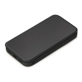 PGA iPhone 14用 ガラスフリップケース PG-22KGF01BK ブラック
