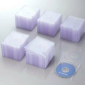 エレコム CD／DVDプラケース CCD-JSCS100CR クリア