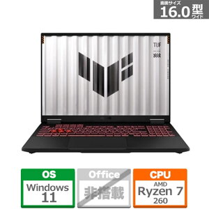 ASUS�i�G�C�X�[�X�j 16�^�Q�[�~���O�m�[�g�p�\�R���@ASUS TUF Gaming A16 FA608UH FA608UH-R7R505016G/K �C�F�[�K�[�O���[