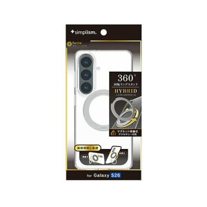 �g���j�e�B Galaxy S26�Ή� [Turtle MagStand] �n�C�u���b�h�N���A�P�[�X TR-GA26S-TTMSS-CLSV �V���o�[�����O�X�^���h