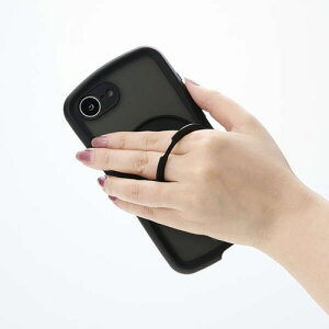 �G���R�� iPhone 16e�Ή� �n�C�u���b�h�P�[�X�iGrippy�j PM-A25SGRSTKMBK �u���b�N