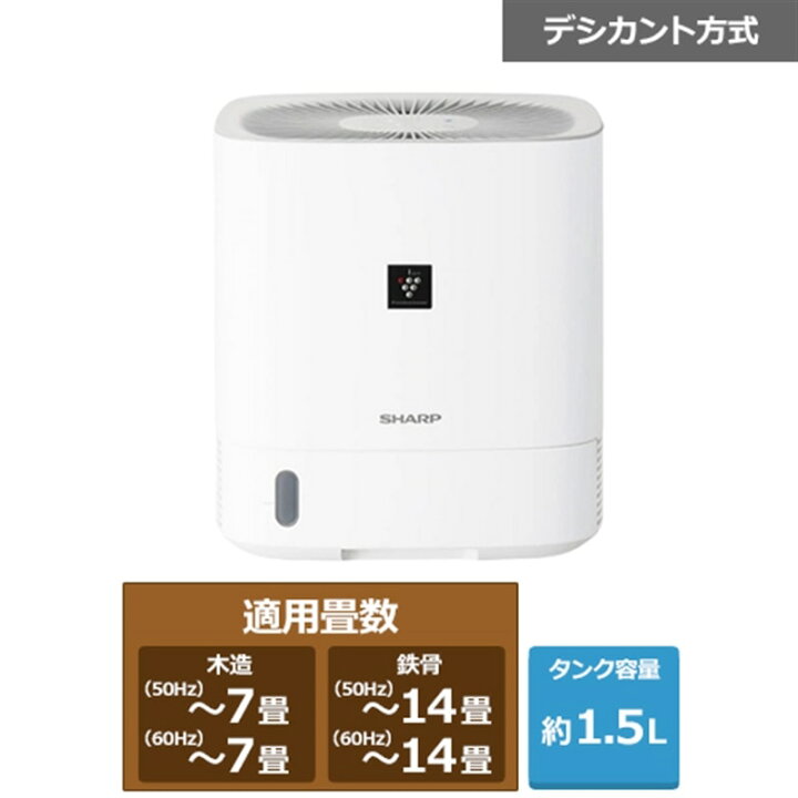 楽天市場】SHARP（シャープ） 衣類乾燥除湿機 CV-T60-W ホワイト系 