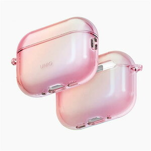 UNIQ�i���j�[�N�j AirPods Pro 3�p�P�[�X�@Iridescia Holographic Case UNIQ-AIRPODSPRO3-IRDPPRS PINK PRISM